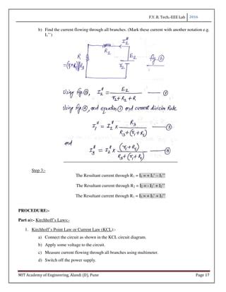 Read Electrical Engineering Lab Manual 1St Year 