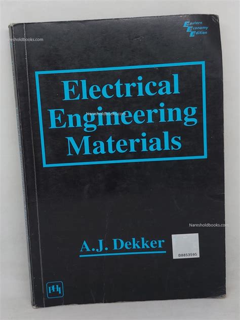 Read Electrical Engineering Materials A J Dekker Solutions 