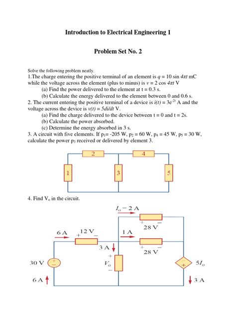 Read Online Electrical Engineering Problem Set 