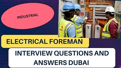 Read Online Electrical Foreman Interview Questions Answers 