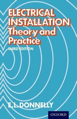 Full Download Electrical Installation Theory And Practice By El Donnelly Pdf 