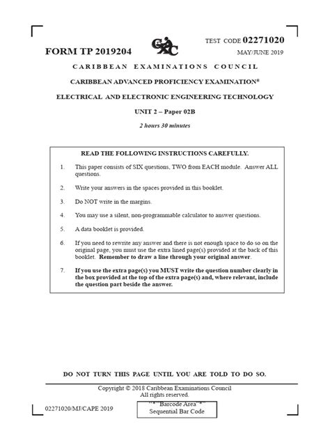 Read Electrical Past Papers 