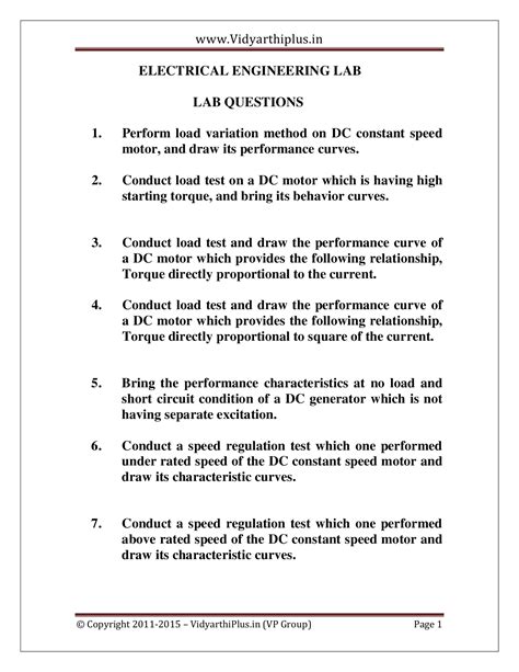 Read Electrical Practical Question 