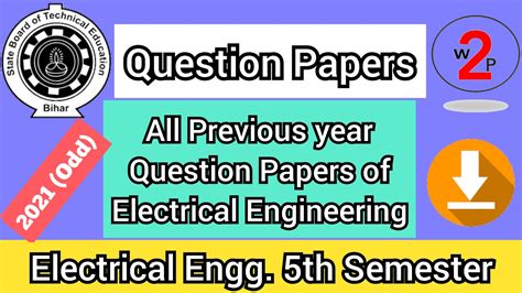 Download Electrical Question Paper Sem 5 