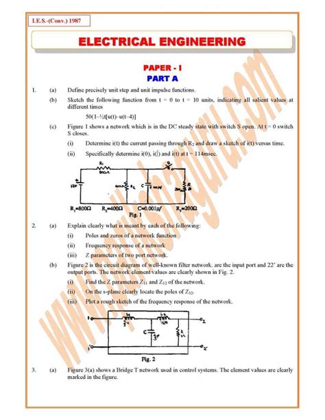 Download Electrical Sample Paper 3 Semester G Scheme 