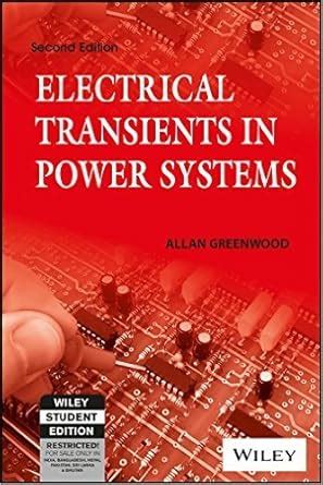 Read Electrical Transients Allan Greenwood With Solution Problems 