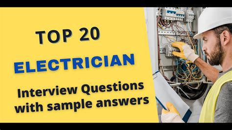 electrician interview questions and answers free