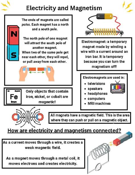 Electricity And Magnetism Study Guide 8th Grade
