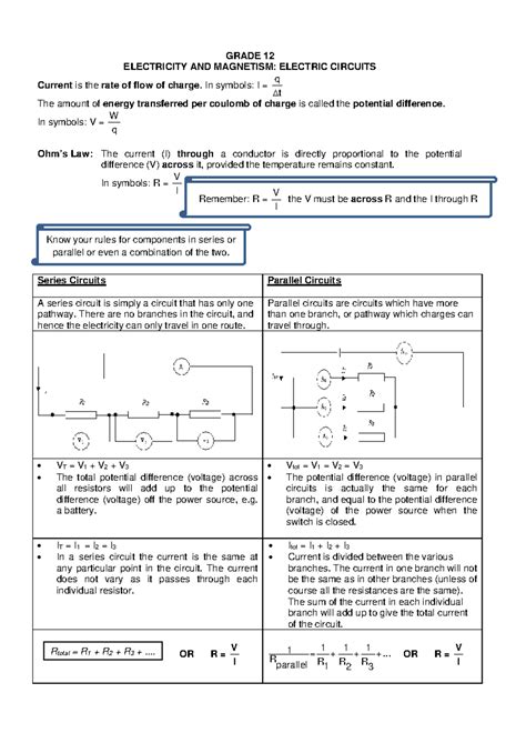 Electricity Physical Science And Study Workbook Answer