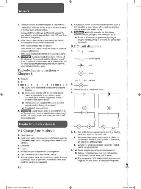electricity workbook answers