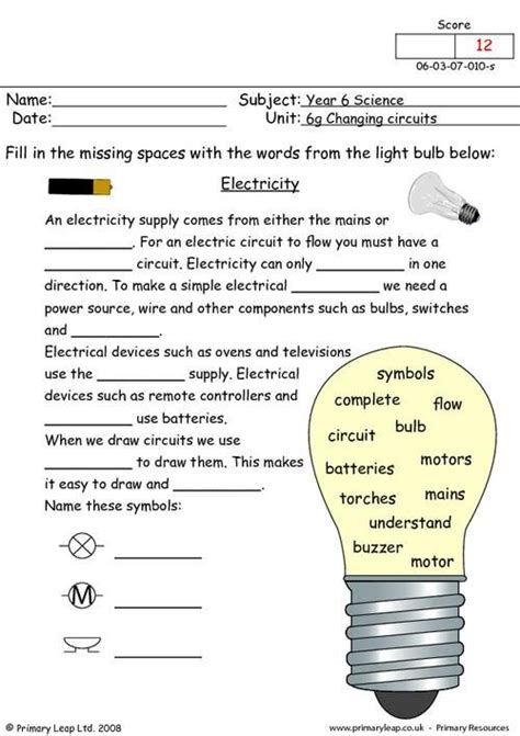Electricity Worksheets Education Com Nitty Gritty Science Worksheets Answers - Nitty Gritty Science Worksheets Answers