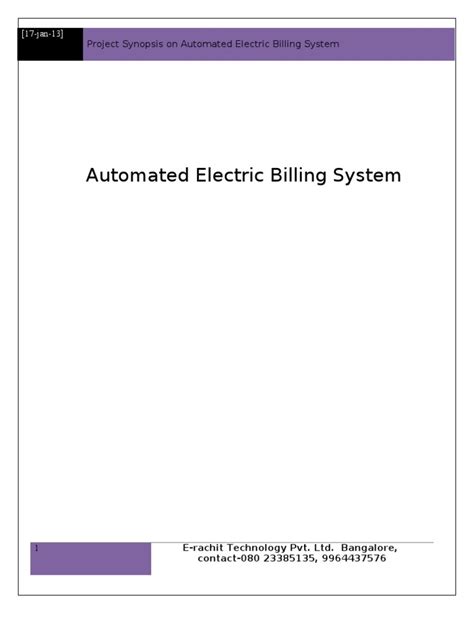 Read Online Electricity Billing System Pdf 