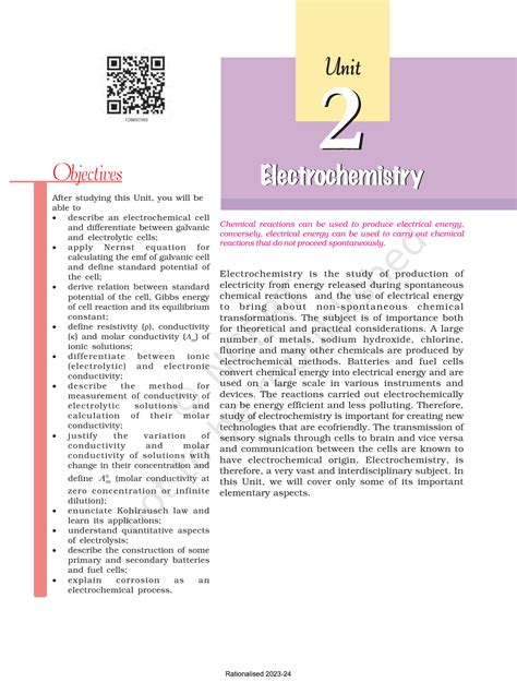 Full Download Electrochemistry 12Th Science Ncert 