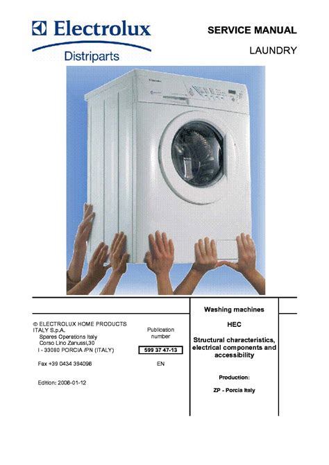 electrolux ewf service manual
