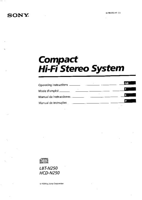 Electrolux Stereo System User Manual