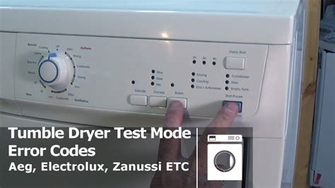Electrolux Tumble Dryer Fault Codes Wordpress