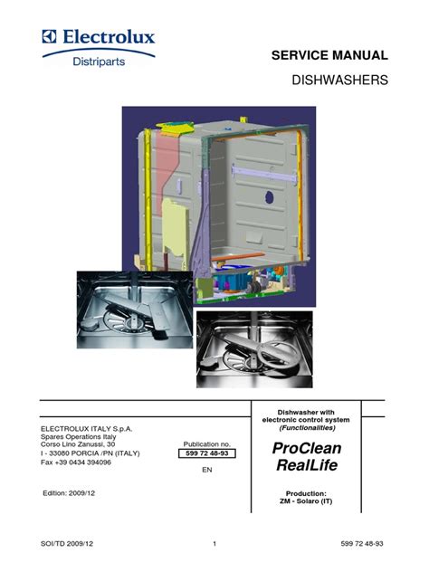 Read Electrolux Dishwasher Service Manual Moremanual Com Aeg Electrolux Dishwasher Problems 