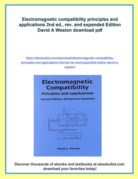 Electromagnetic Compatibility Principles And Applications Second Edition Revised And Expanded Electrical And Computer Engineering