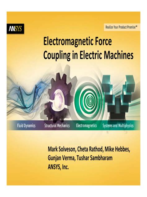 Electromagnetic Force Coupling In Electric Machines Ansys