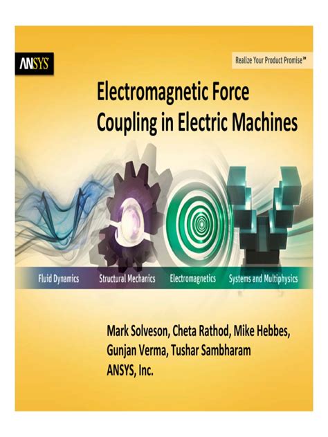 Full Download Electromagnetic Force Coupling In Electric Machines Ansys 