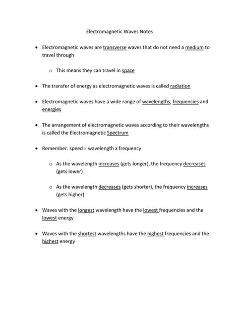 Download Electromagnetic Waves Guided Notes Answers 