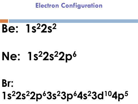 Electron Configuration Of Br