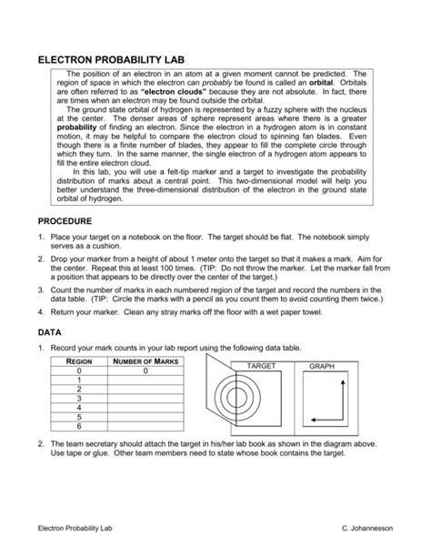 Electron Probability Lab Answers