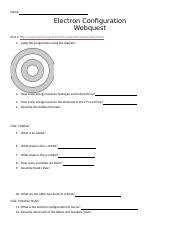 Full Download Electron Configuration Webquest Answers 