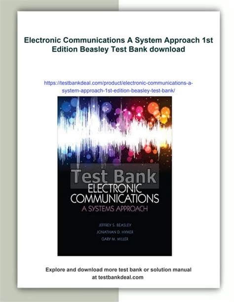 Electronic Communications A System Approach