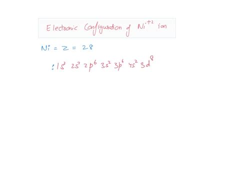Electronic Configuration Of Ni2