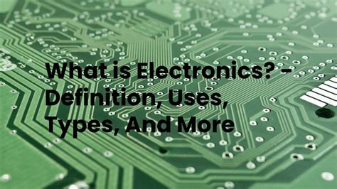 electronic definition