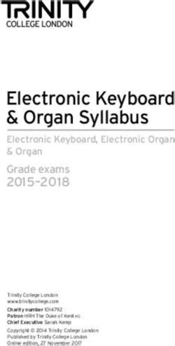 electronic keyboard organ syllabus trinity college london