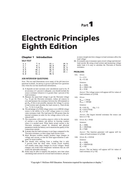 electronic principles 8판 솔루션