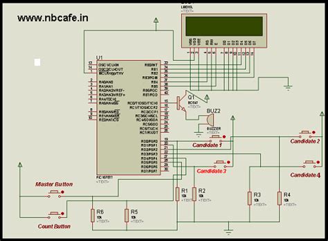 Electronic Voting Machine Using Pic16f877a