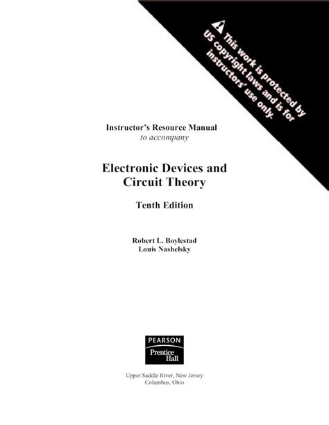 Download Electronic Devices And Circuit Theory 10Th Edition Solution Manual 