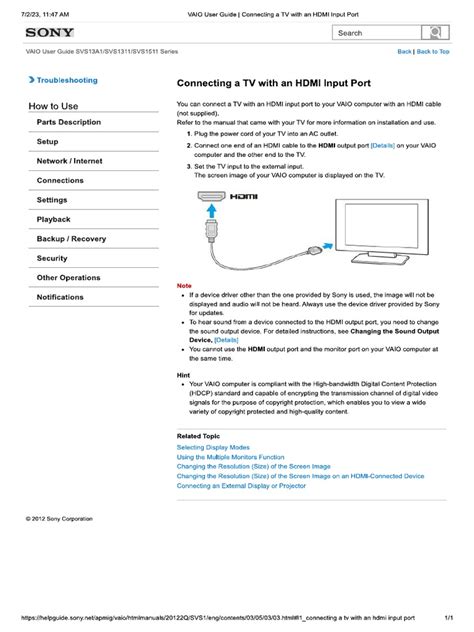 Read Electronic Vaio User Guide Download 