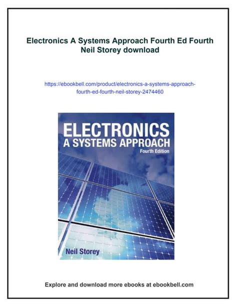 Electronics A Systems Approach