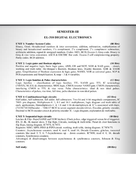 Electronics Diploma 3rd Sem Notes
