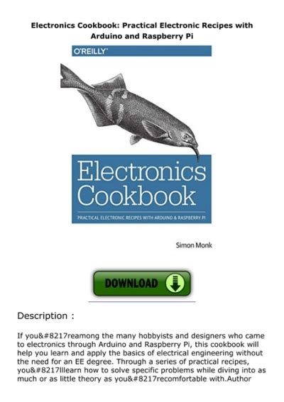 Full Download Electronics Cookbook Practical Electronic Recipes With Arduino And Raspberry Pi 