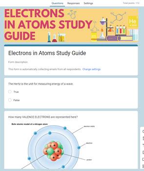 Read Online Electrons In Atoms Study Guide 