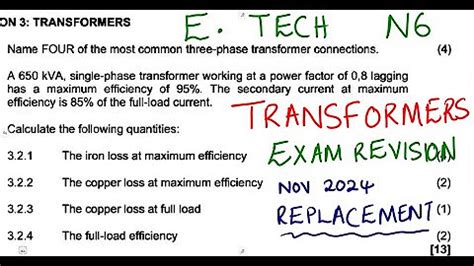 Electrotechnics N6 All Question