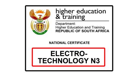 electrotechnology n3 memo and question papers