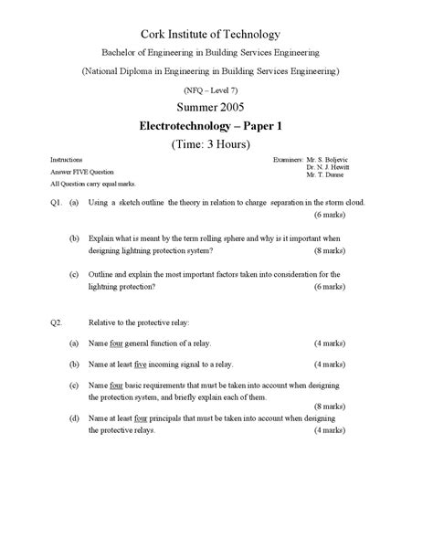 Read Electrotechnology Question Paper For 23 July 2014 