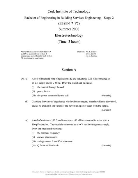 Read Electrotechnology Question Paper Of 23 July 2014 