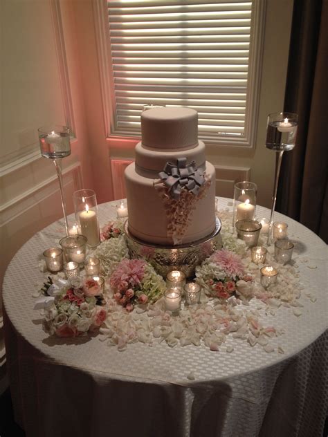 Elegant Wedding Cake Table Decorations