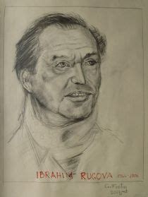 elegji per ibrahim rugova drawing