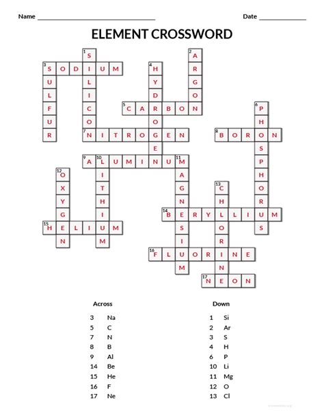 Download Element Crossword Puzzle Known To The Ancients Answers 