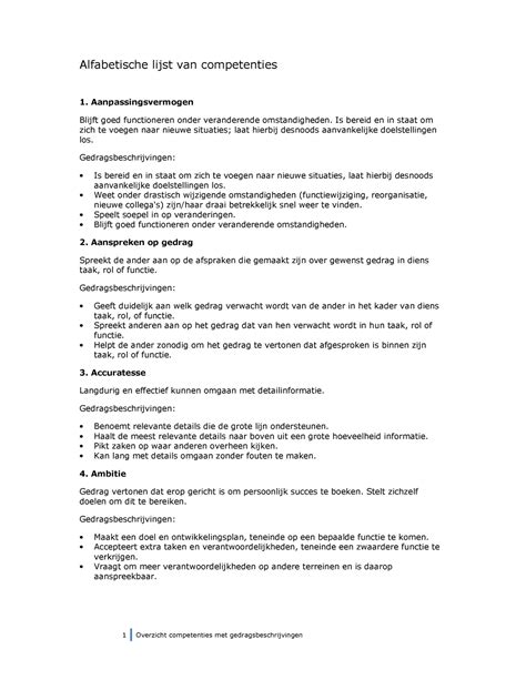 elementaire competenties