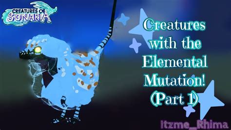Elemental Mutation Creatures Of Sonaria