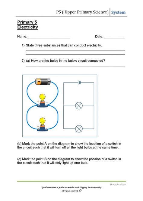Elementary Circuits Worksheet Basic Electricity Simple Circuit Diagrams Worksheet - Simple Circuit Diagrams Worksheet